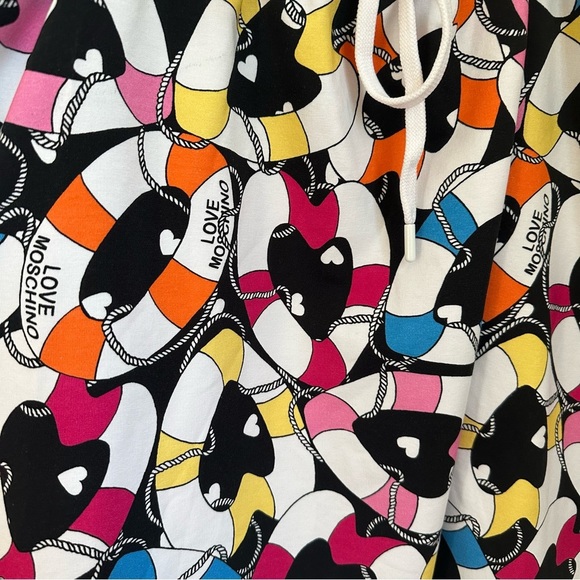 Beautiful NWT LOVE MOSCHINO Printed Cotton-end Jersey Mini Skirt. Size US4 - Picture 8 of 11